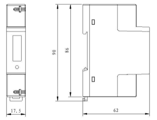 Single Phase Two Wire DIN Rail Meter--DDS1226 Single Phase Two Wire DIN Rail Meter--DDS1226